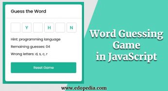 JavaScript Word Guessing Game Source Code